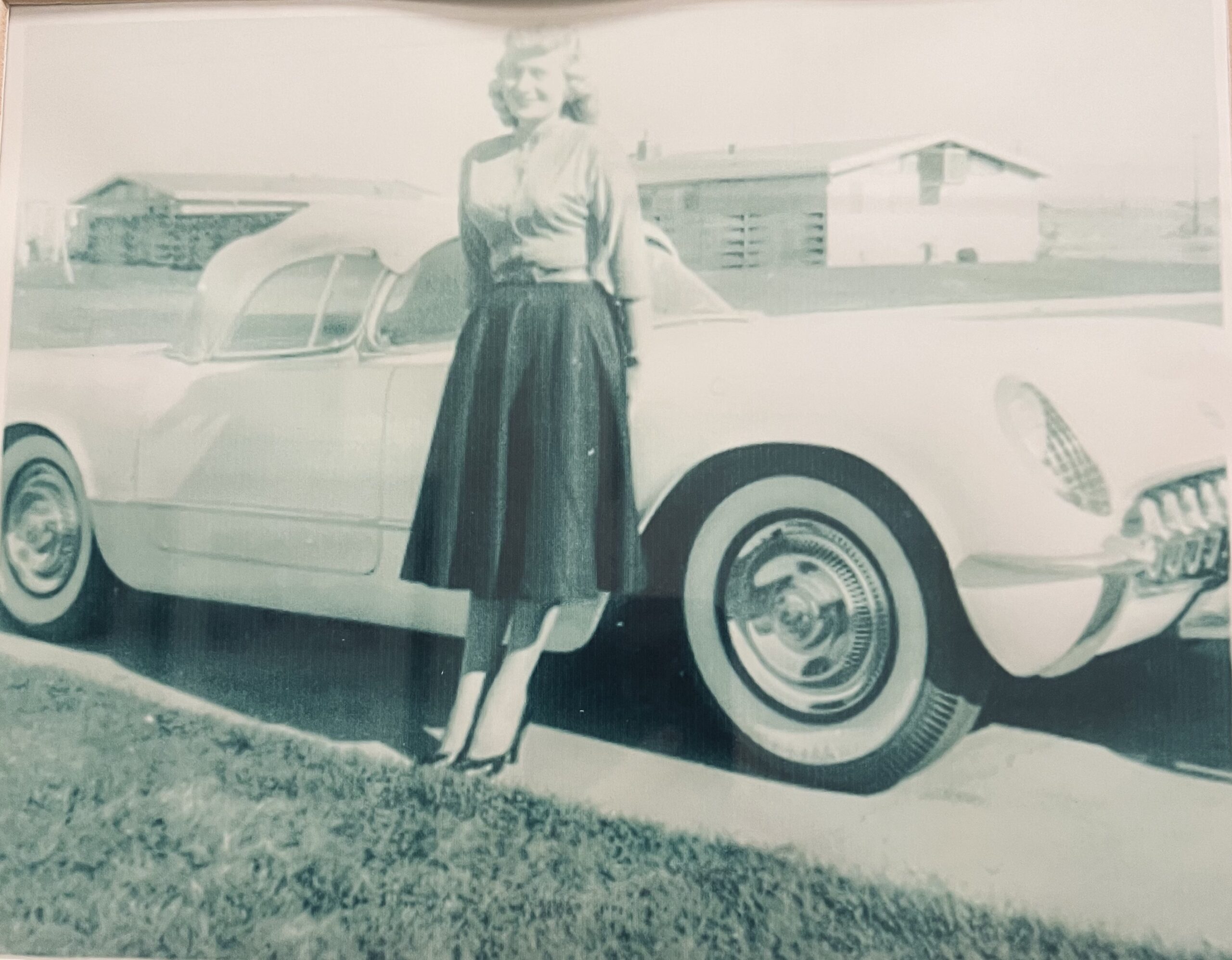 Kim's Mother Betty and her 1953 Convertible