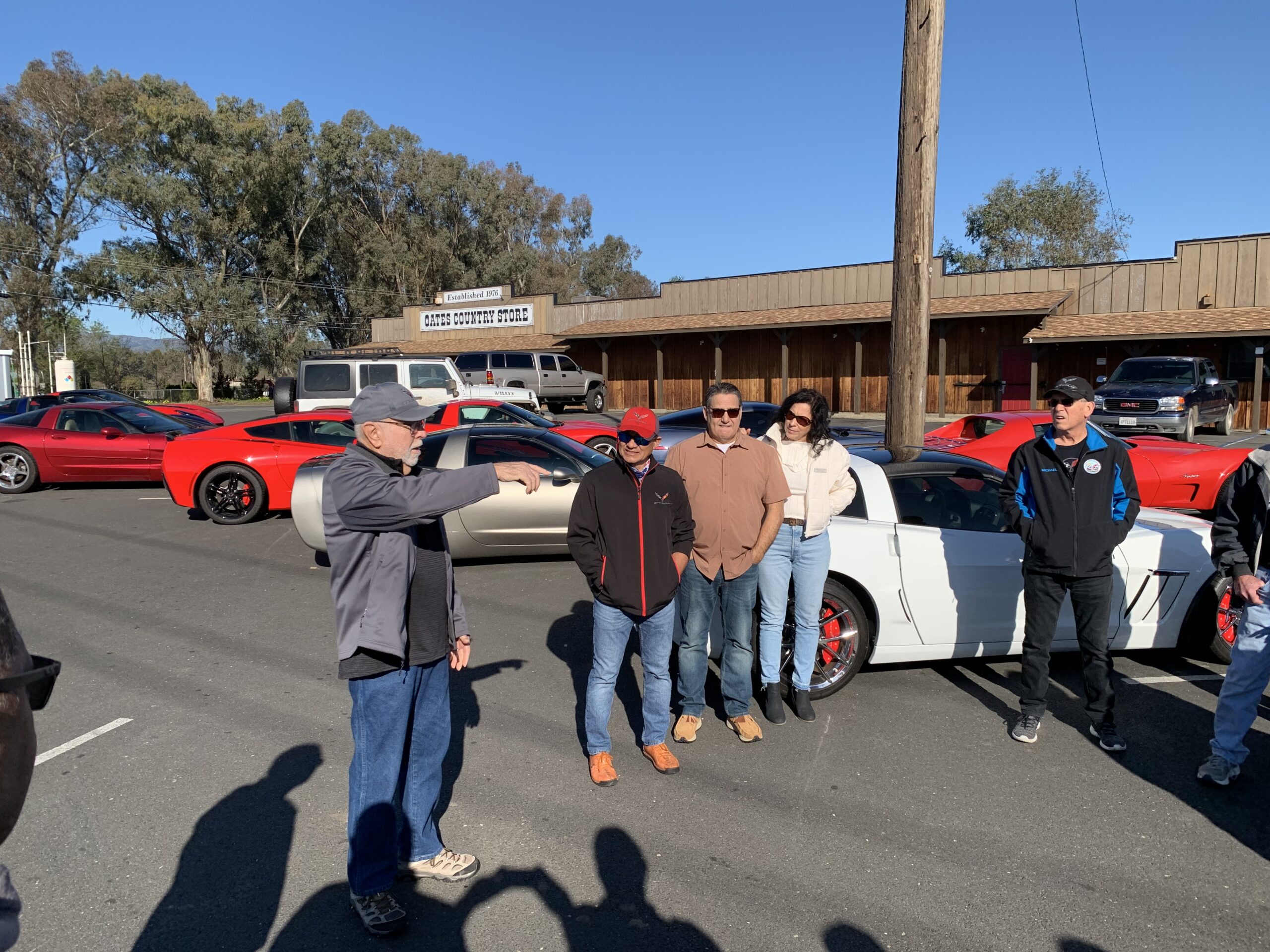 Gary briefing our group of the route we would be taking to Granzella's Restaurant.